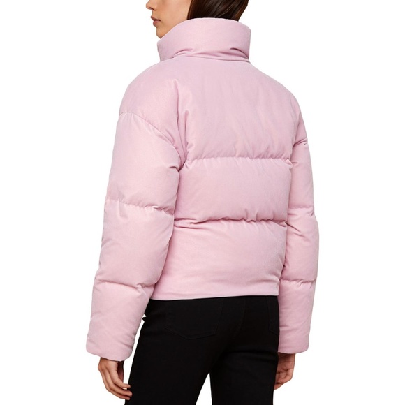 NWT JUICY COUTURE Pink Velvet Puffer Coat Jacket - Picture 2 of 8